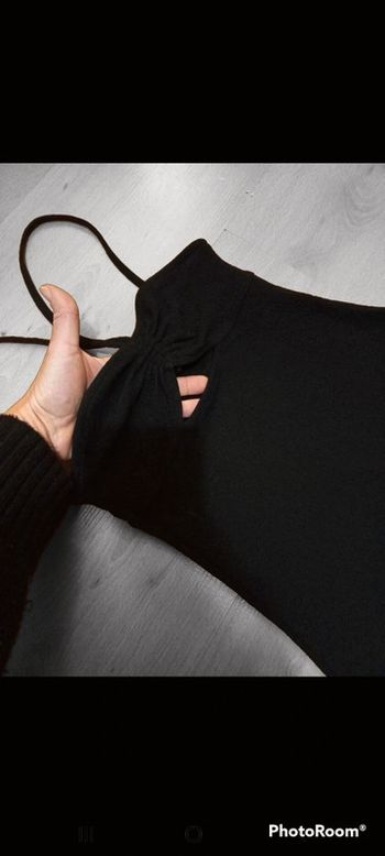 Robe bretelle croisé ouvert devant