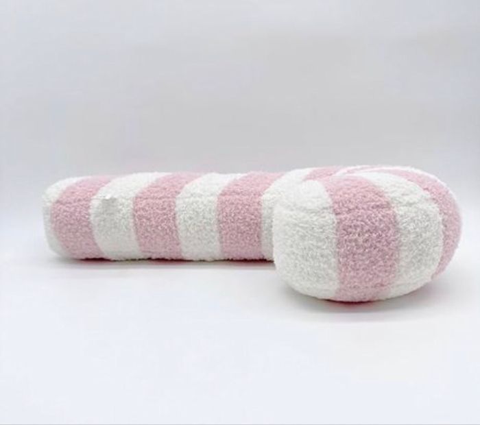 Coussin Décoration Noël 🎄 en forme de canne à sucre - photo numéro 5