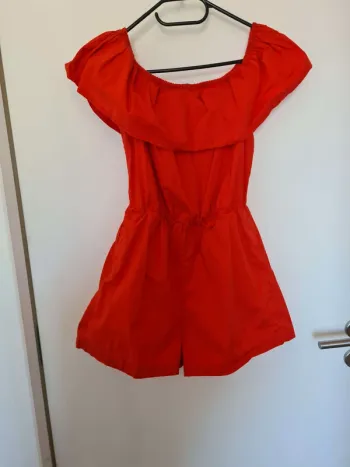 Combishort rouge coton taille 38 40