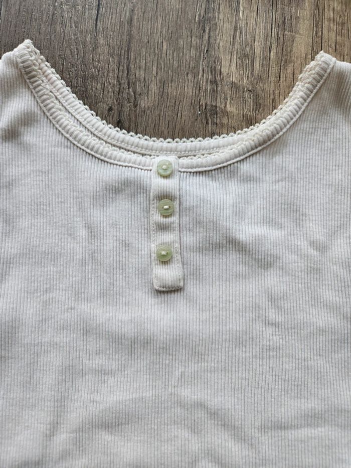 Debardeur crème fille kiabi 10 ans - photo numéro 2