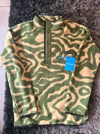 Polaire Columbia Helvetia II Sherpa Fleece - imprimé tourbillon Vert / Beige