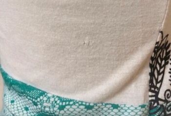 Robe Desigual blanc & vert – Taille M – Petit défaut