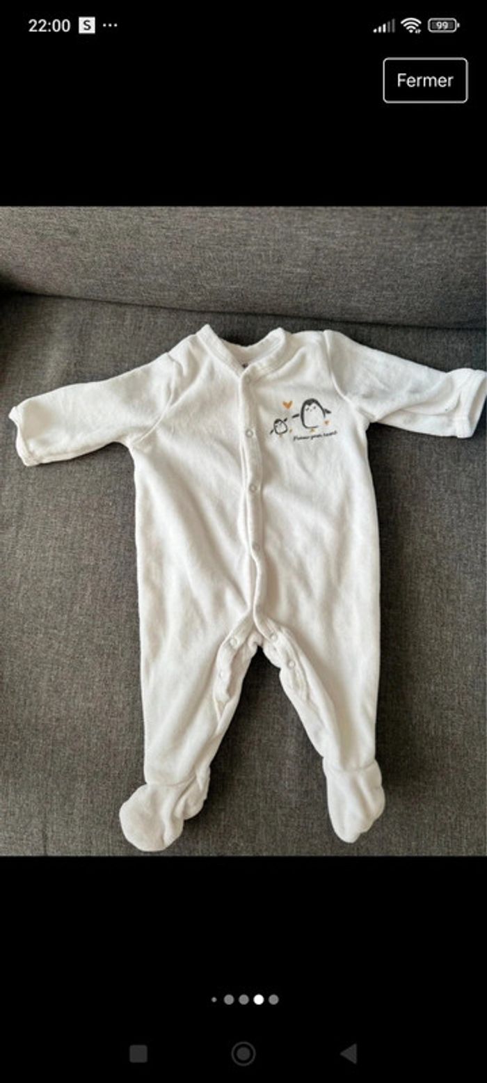 Lot 2 pyjamas 3 mois en bon état unisex - photo numéro 4