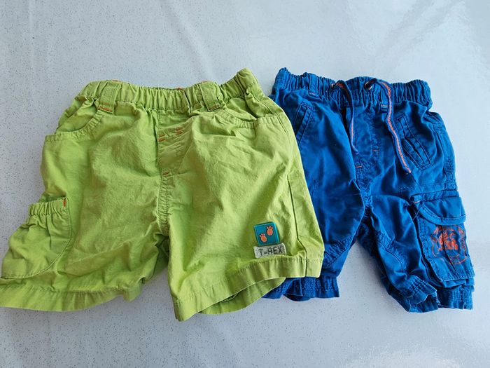 Lot de 2 shorts été garçon 9 mois