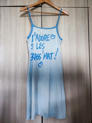 Nuisette bleu grass mat 36 Jennyfer secret / vintage