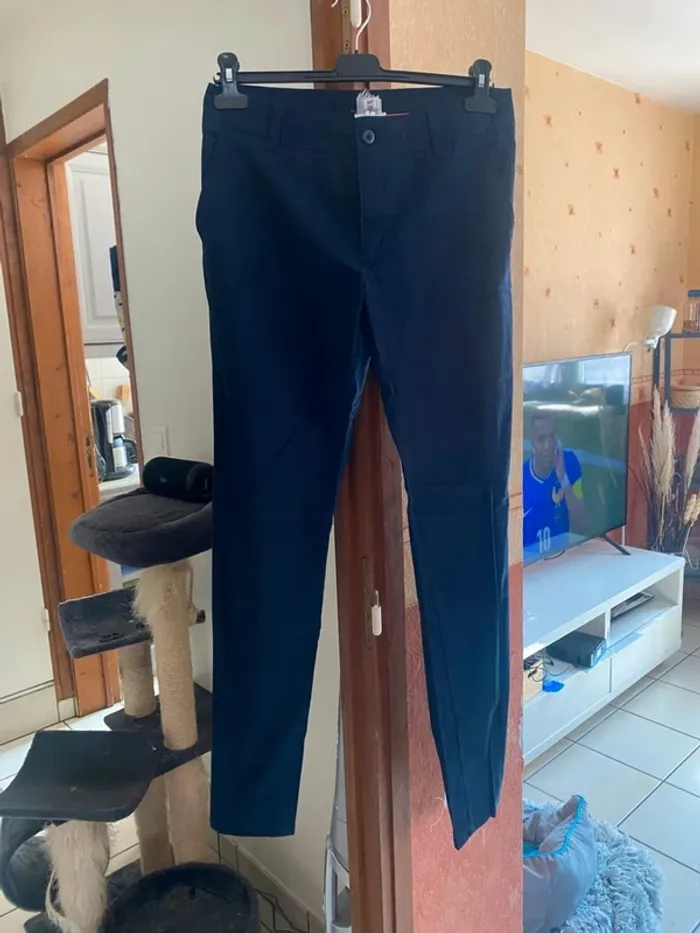 antalon femme bleu marine Oxylane – Confort & style – Taille L - photo numéro 2