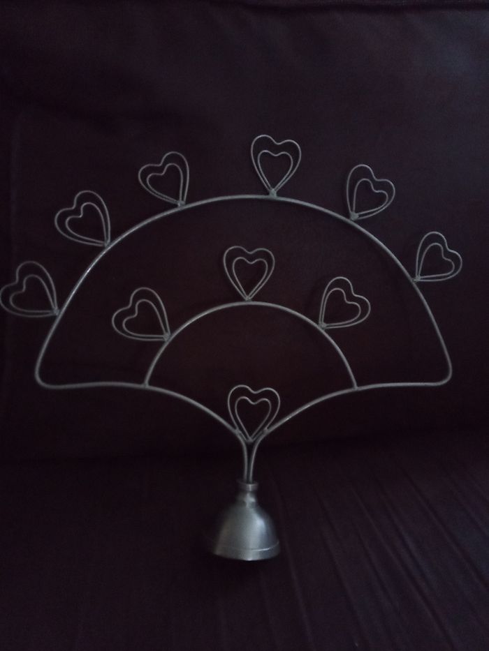 Joli Porte-Photos "Coeur" en métal