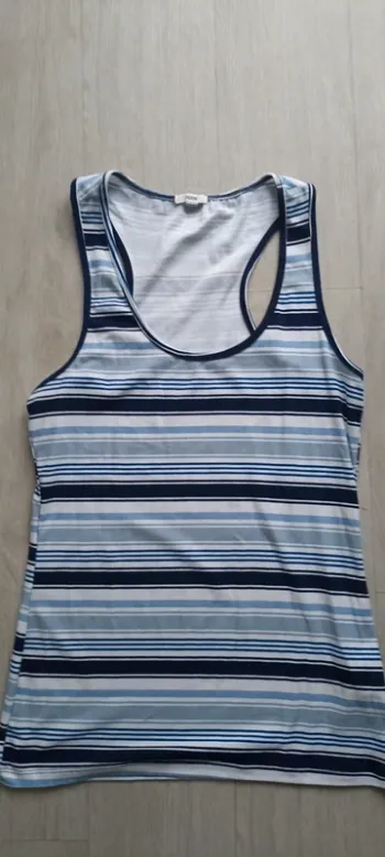 Débardeur rayé marinière taille l (44)
