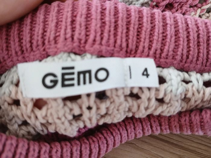 Pull fille 4 ans rose ajouré- Gémo - photo numéro 3