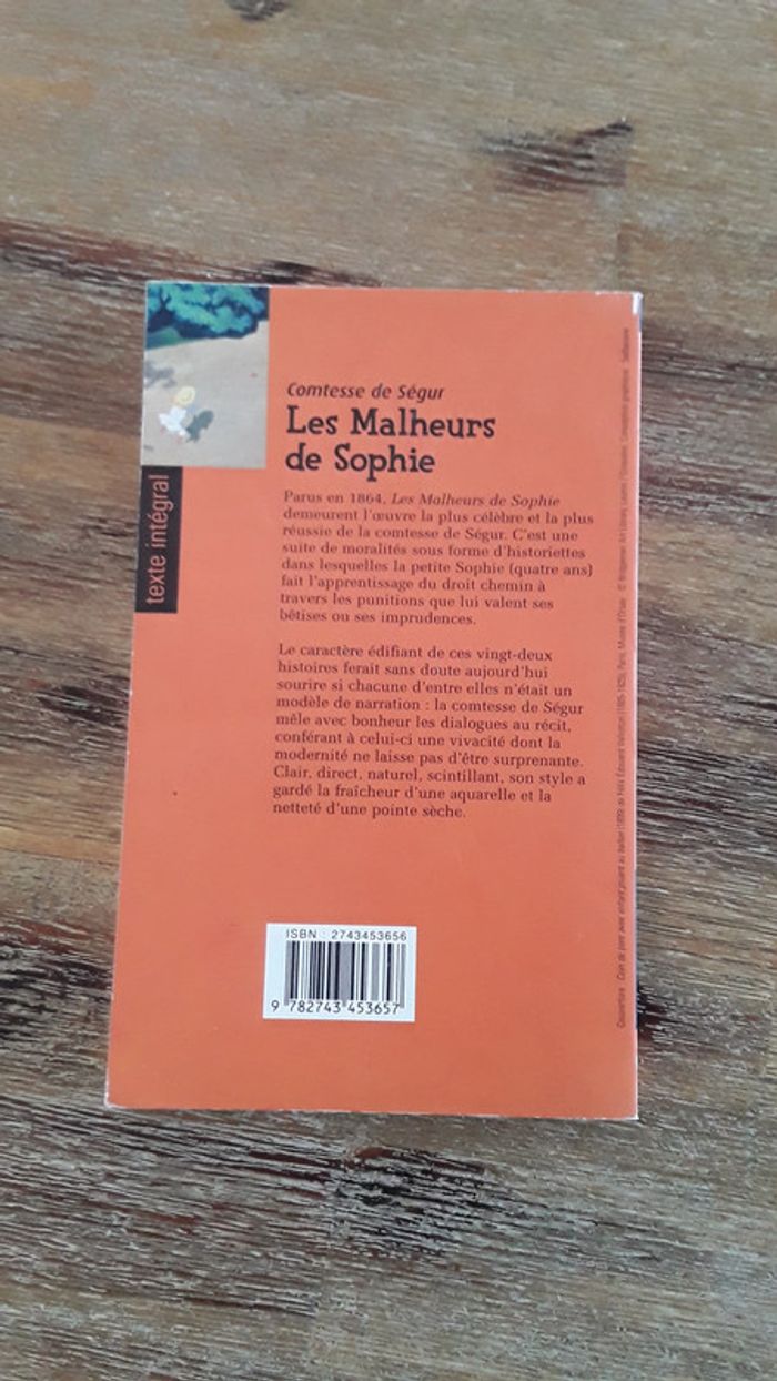 Livre Les malheurs de Sophie - Contesse de Segur - photo numéro 2