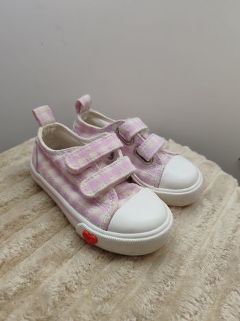 BASKETS BÉBÉ FILLE VICHY – DOUBLE SCRATCH