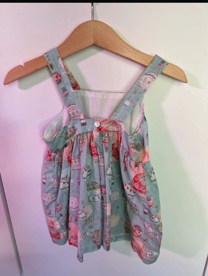 Robe été turquoise bébé fille Newness 9-12mois 80cm - photo numéro 2