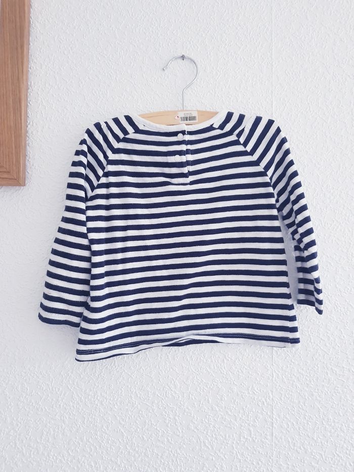 Tommy Hilfiger - Tee-shirt manches longues - Marinière (18 mois) - photo numéro 4