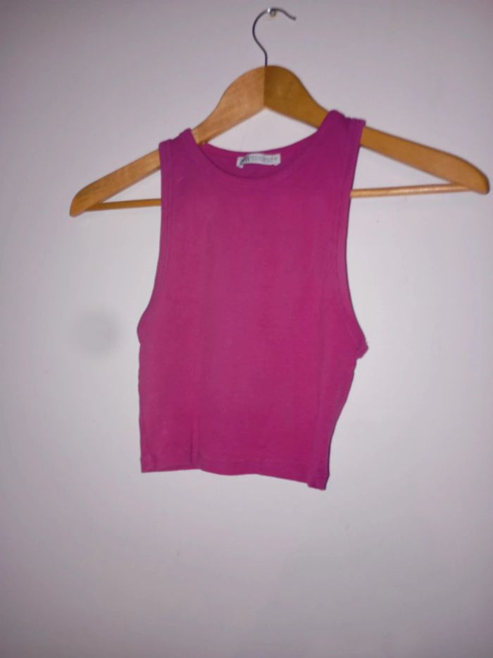 Débardeur / top rose Zara