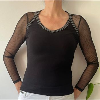 Top Morgan  noir taille S neuf