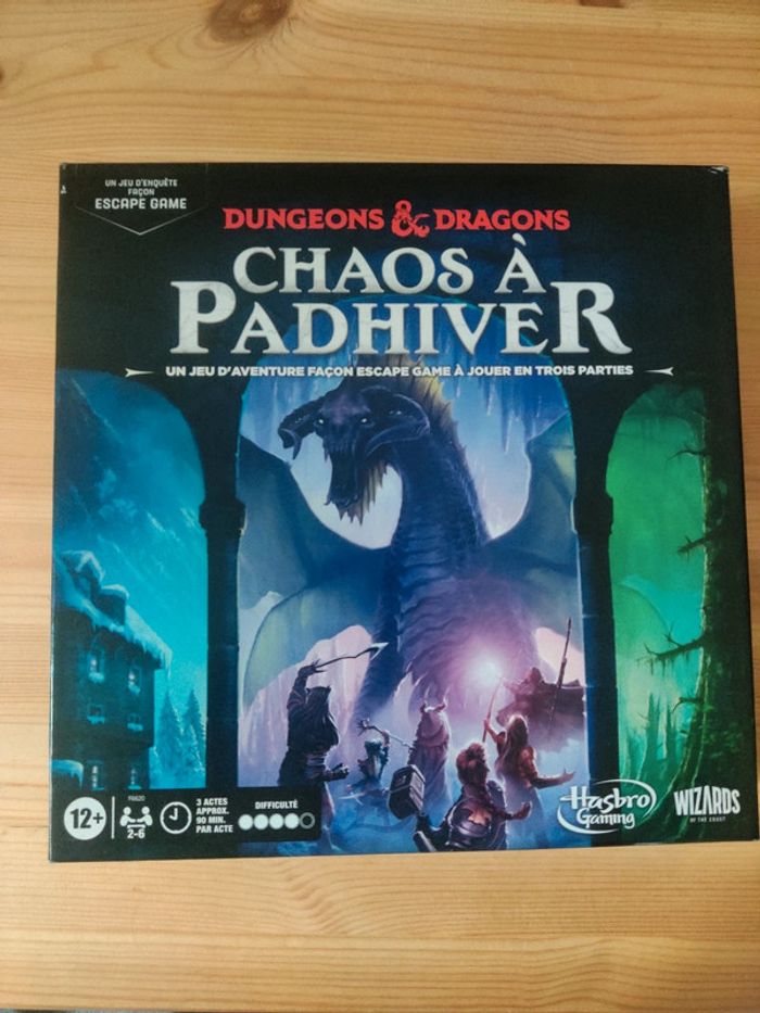 Jeux de société donjon et dragon chaos padhivers NEUF