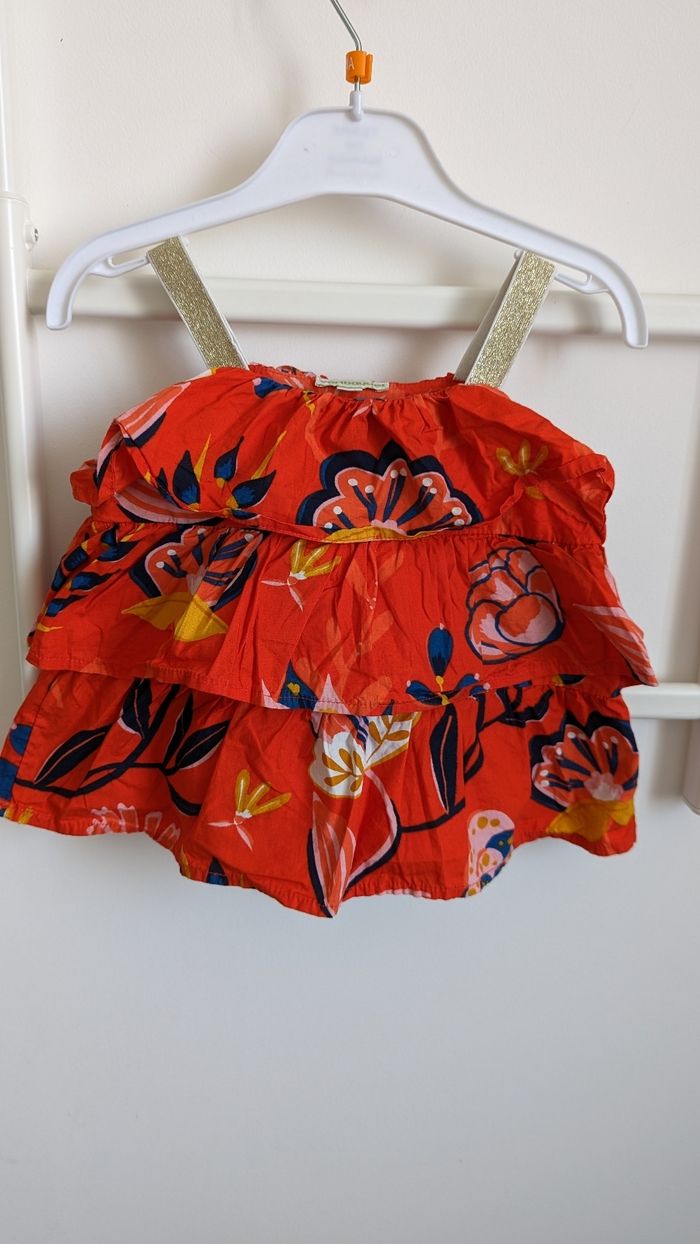 Haut Fleuri style Liberty 3 ans Verbaudet