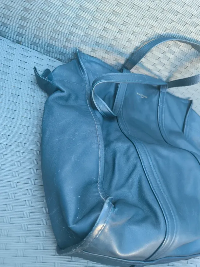 Grand sac à main fourre tout Balenciaga Laundry cabas - photo numéro 3