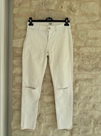 Jean blanc troué Pimkie Taille 36 - 3 €