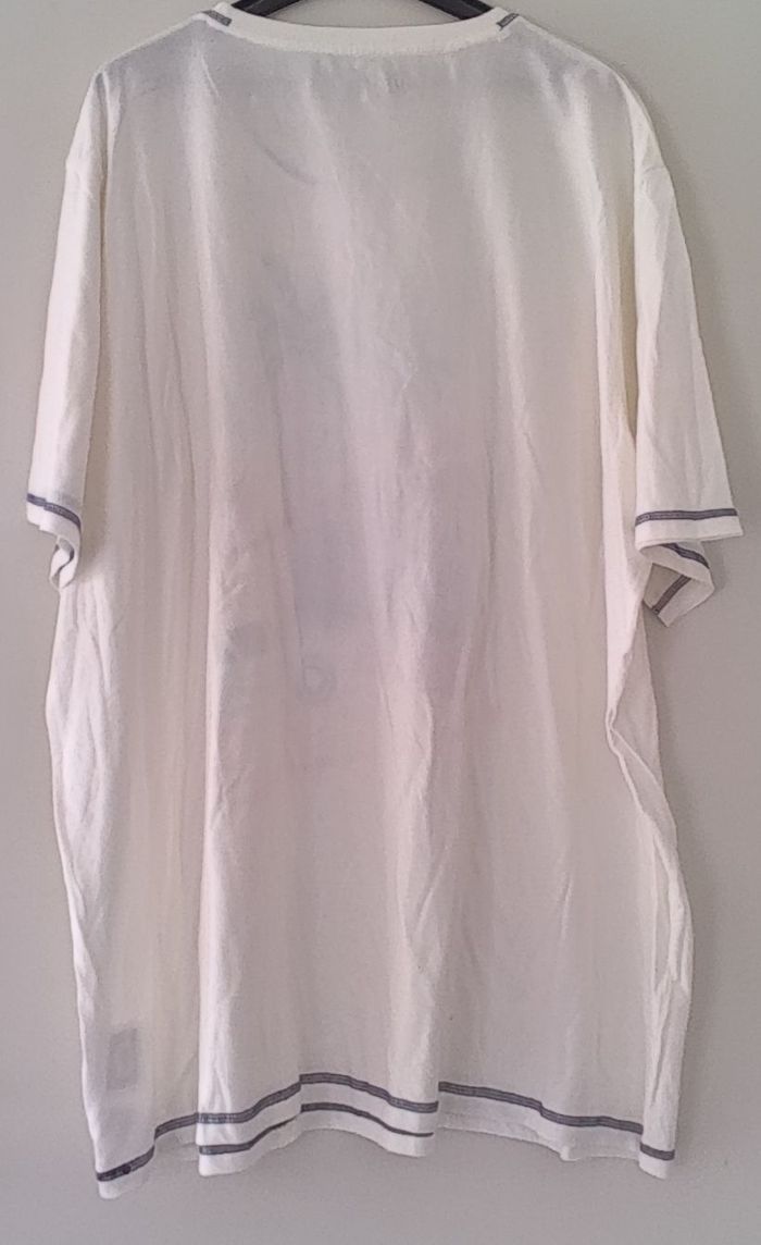 T-shirt manches courtes marque U collection taille XXXXXL/5XL couleur blanc à motif pour homme - photo numéro 2