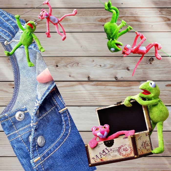Salopette en jean denim pour bébé garçon taille 6 mois - photo numéro 4