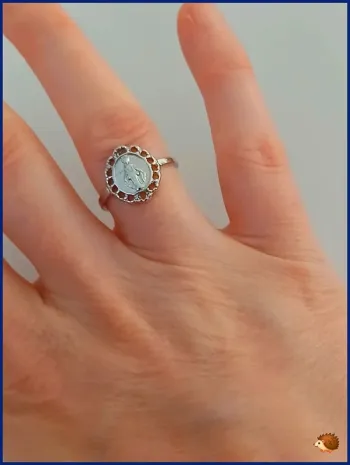 Bague tendance femme – argentée en acier inoxydable