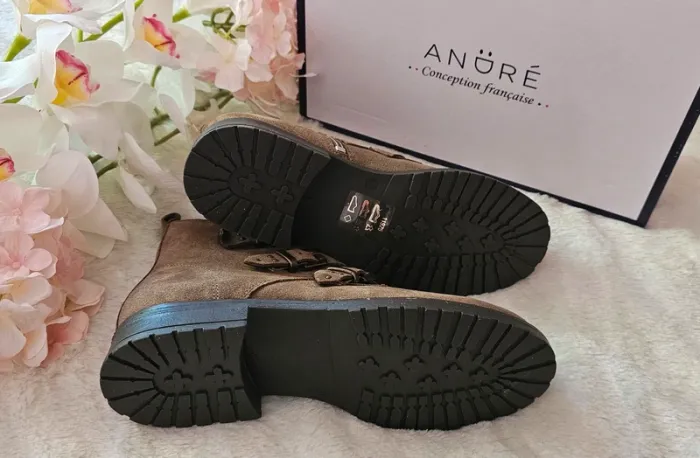 Bottes Bottines cuir Zip André T35 - photo numéro 2