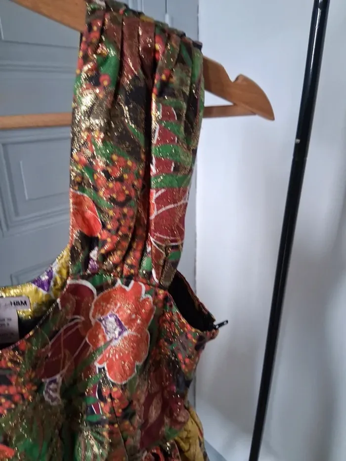Robe de fêtes avec fibres de soie - H&M - 36 - photo numéro 2