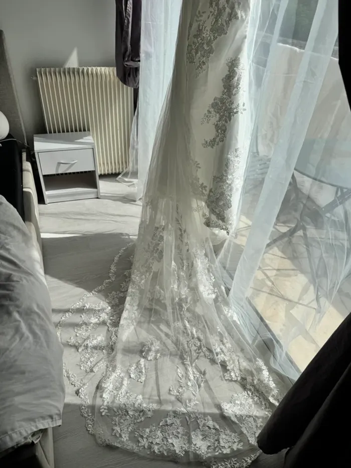 Magnifique robe de mariée sirène dentelle – Taille 36 - photo numéro 7