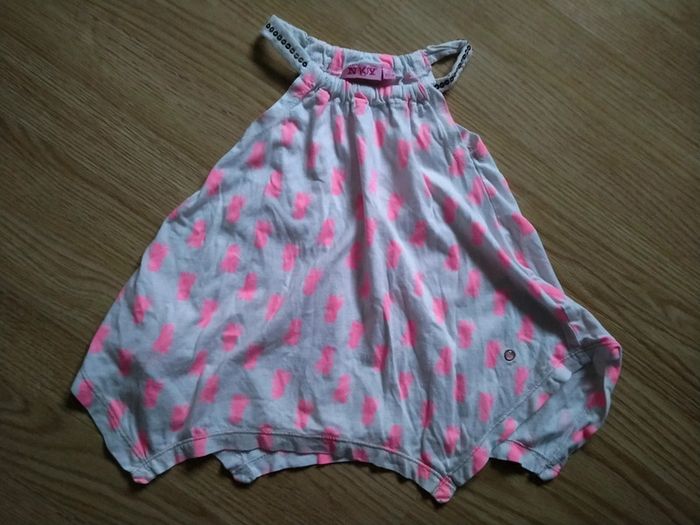 Débardeur blanc. Ananas rose. Filles. Nky.
Taille 4 ans - photo numéro 2