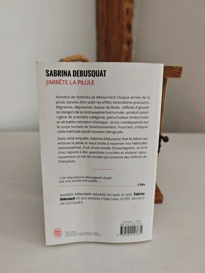 Livre J'arrête la pilule - photo numéro 2