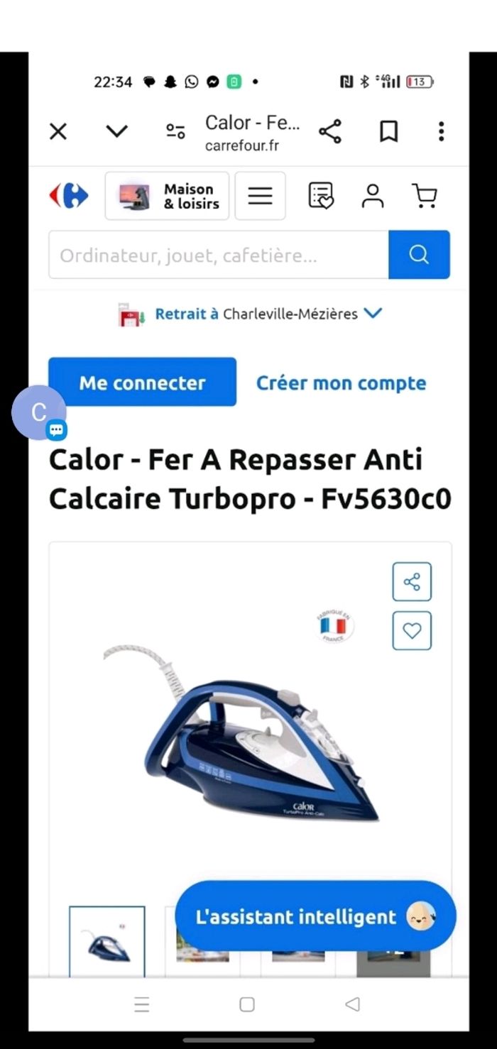 Fer à repasser  calor - photo numéro 3