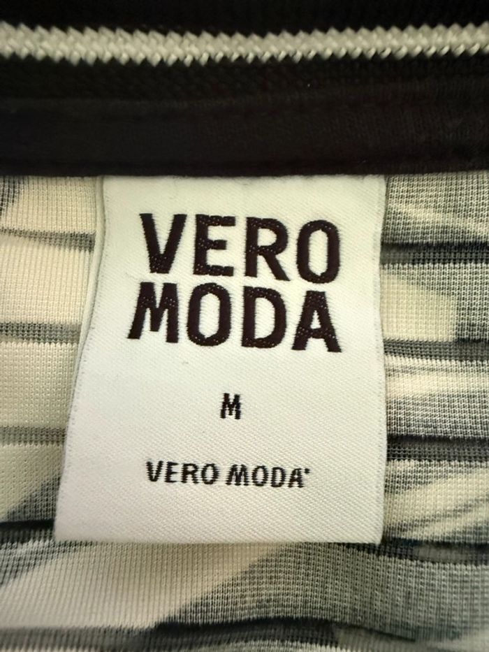 Haut blanc et noir Vero moda - photo numéro 3