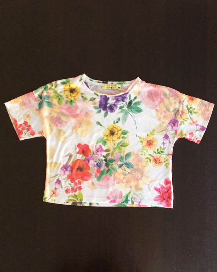 T-shirt crop top cache Cache taille 0