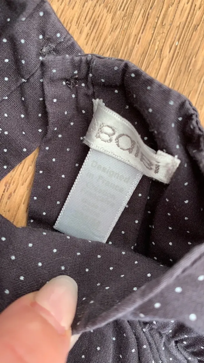 Blouse gris foncé fille 3 mois - photo numéro 3