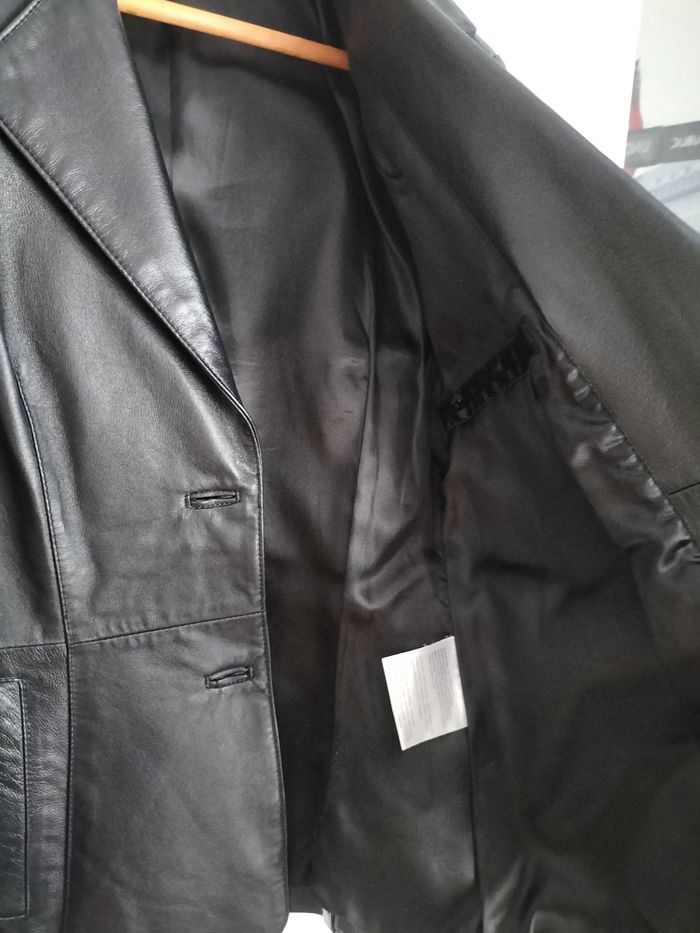 Blazar cuir pour femme - photo numéro 5