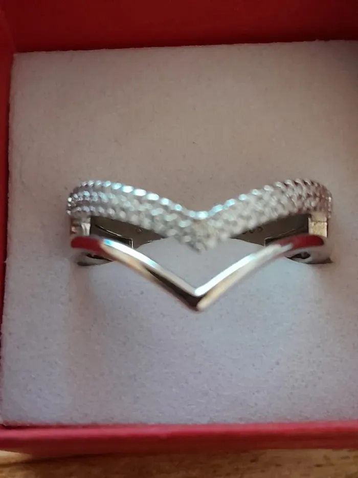 Bague argent 925, 2 en 1, couleur argentée, taille 58 - photo numéro 5