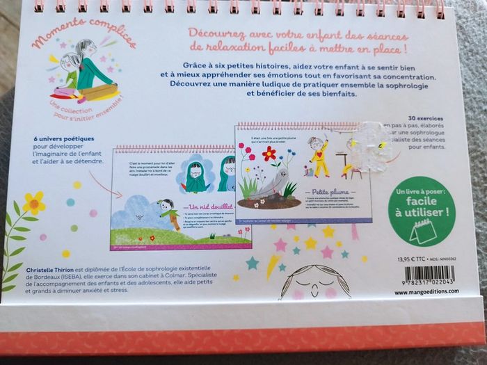 Livre sophrologie avec mon enfant neuf - photo numéro 2
