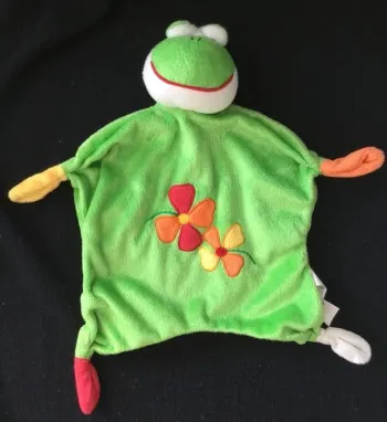 Doudou plat Grenouille / Trefles - Bambia