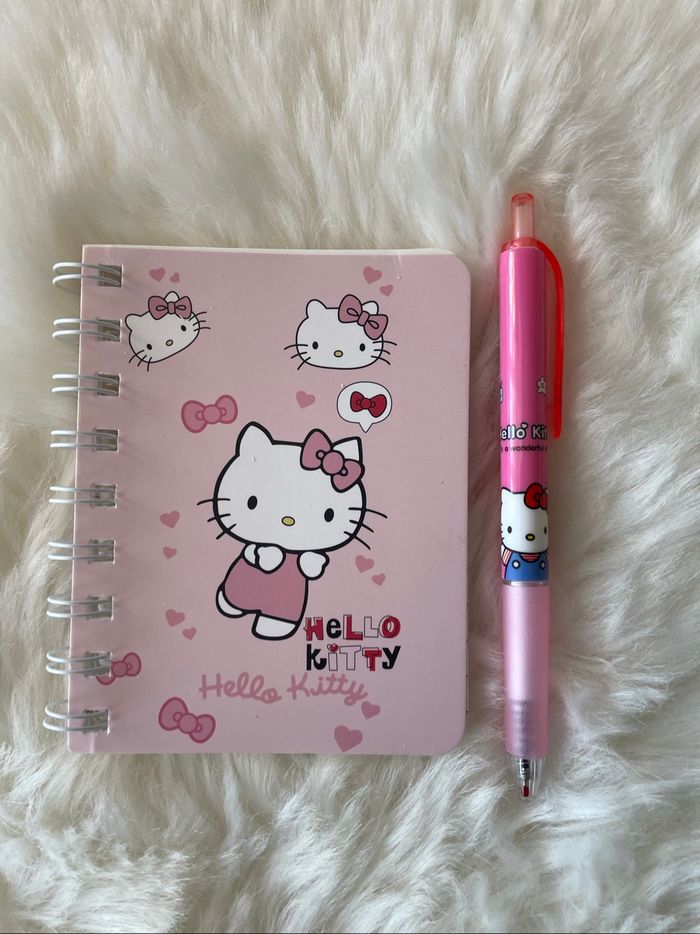 Carnet + stylo hello kitty - photo numéro 2