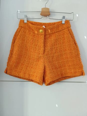 Short effet tweed Only orange taille XS
