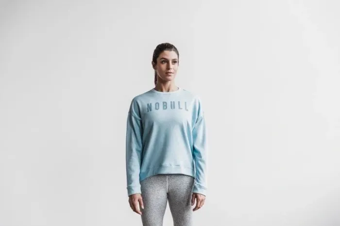 Pull Nobull bleu ciel M femme - photo numéro 8