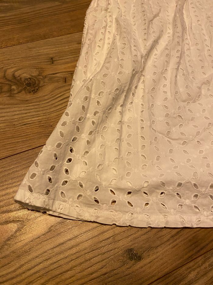Robe bustier ajourée dentelle blanche Mango Txs - photo numéro 4