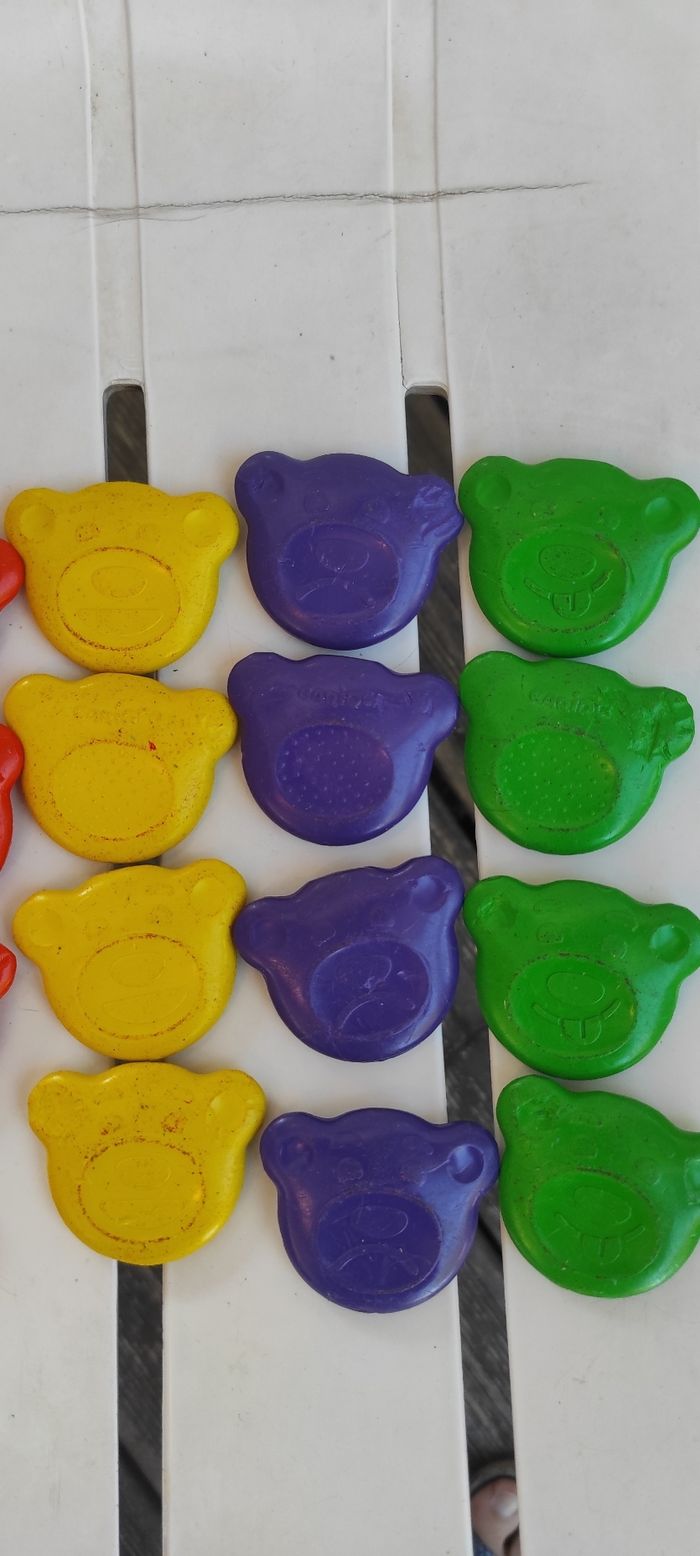 Lot 24 crayons gras ours spécial bébé - photo numéro 3