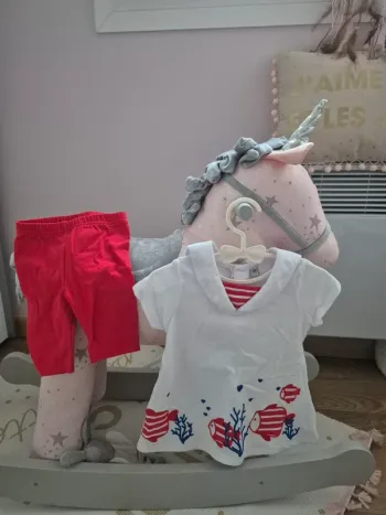 Ensemble robe + legging 12 mois