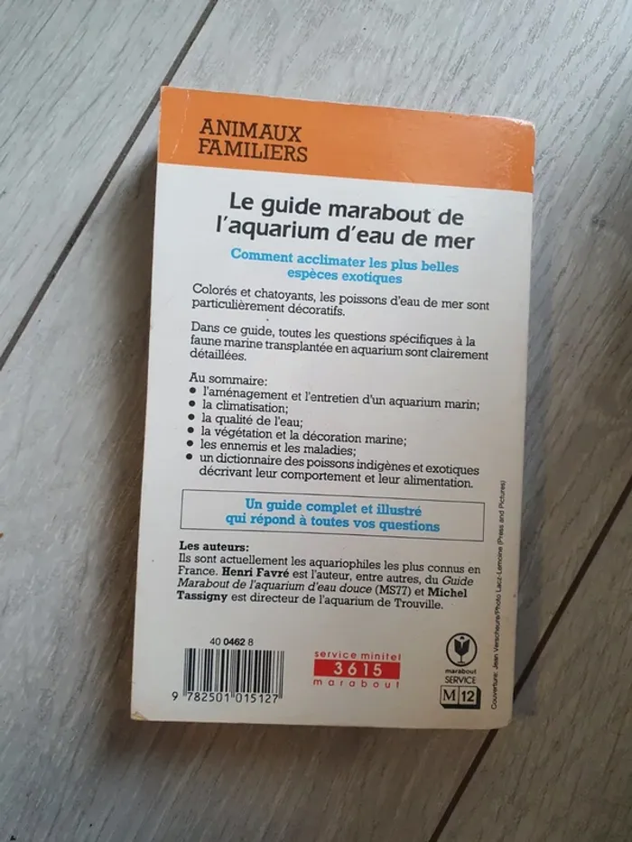 Livre le guide marabout de l'aquarium d'eau de mer - photo numéro 2