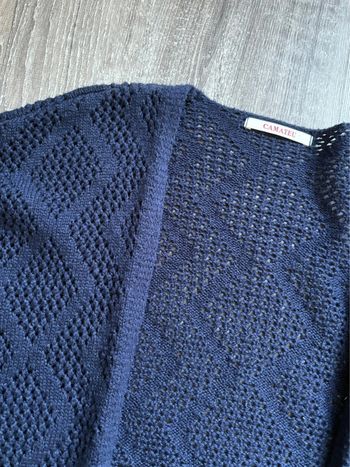 Gilet sans manches bleu Camaïeu
