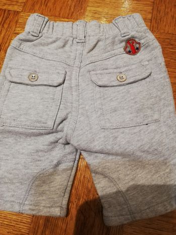 Pantalon molletonné gris garçon obaïbi 1 mois