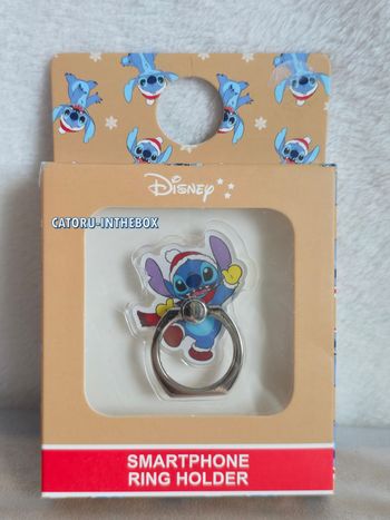 Anneau de téléphone / Phone Ring Disney Stitch Noël / Christmas