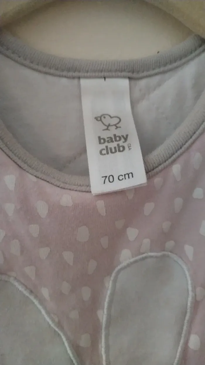 Gigoteuse bébé rose – Baby Club – 6-12 mois - photo numéro 3